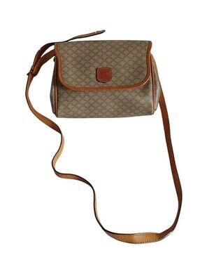 Vintage Celine Macadam Shoulder Crossbody Bag
